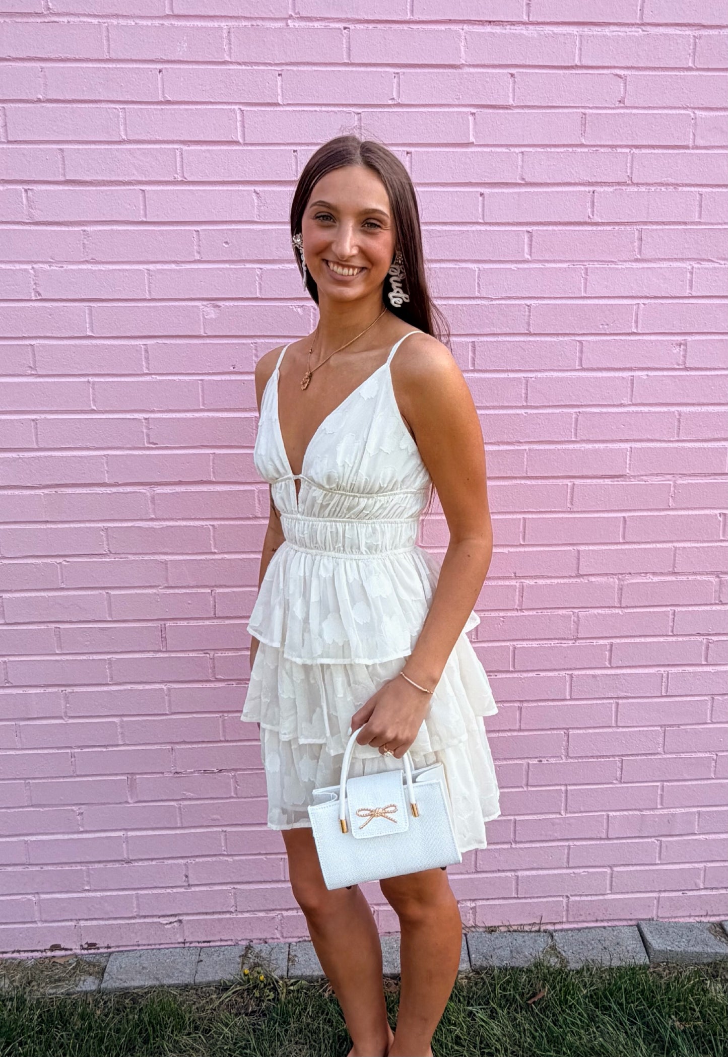 Jacquard Chiffon Dress