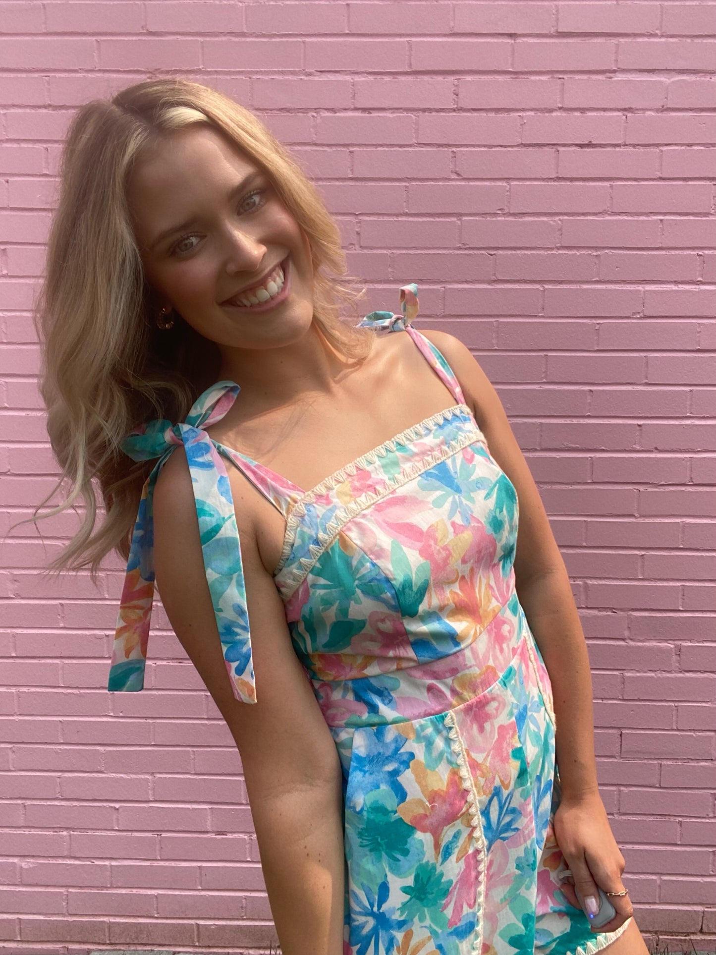 Bright Floral Romper