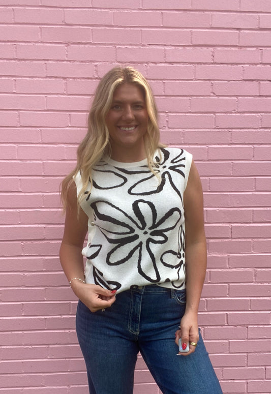 White Button Side Detail Top