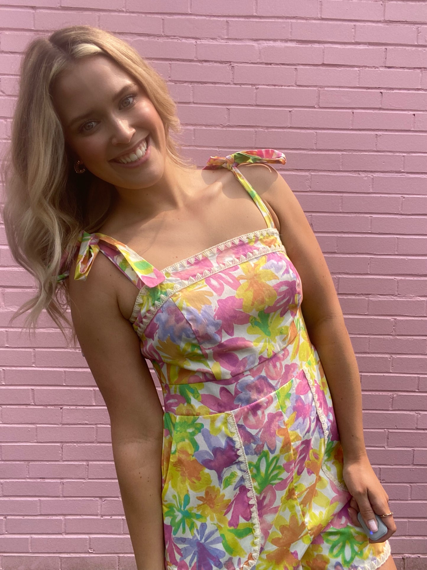 Bright Floral Romper