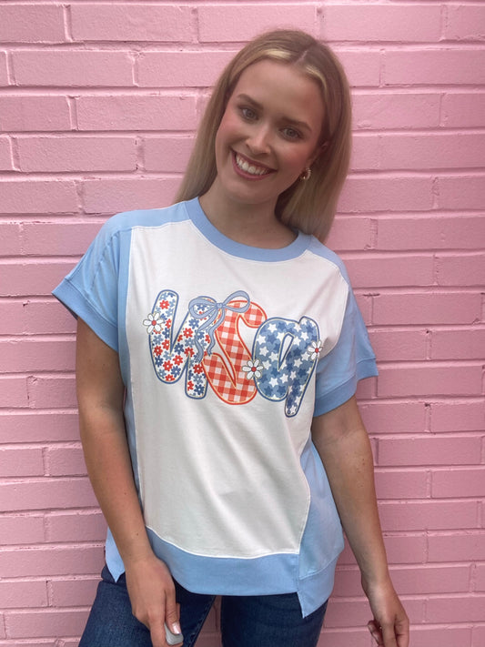 Bow USA Top