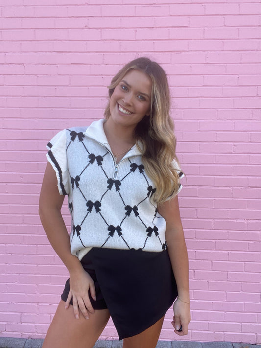 Bow Quarter Zip
