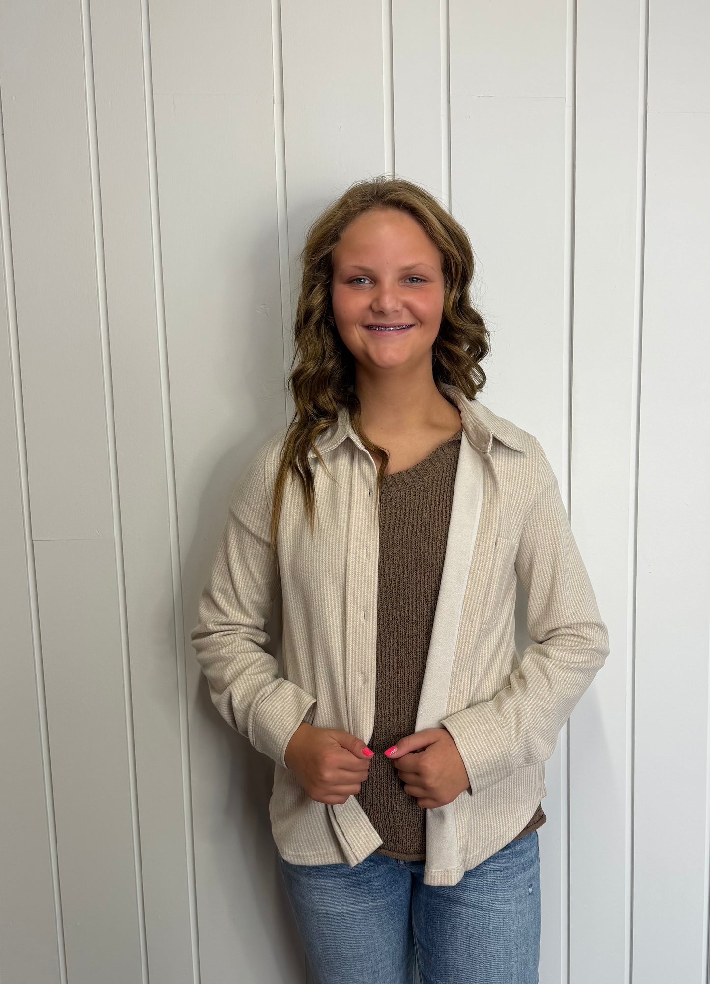 Notebook Neutrals Button Down Shirt