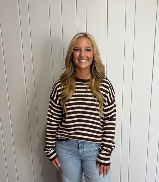 Striped Crew Neck Sweater
