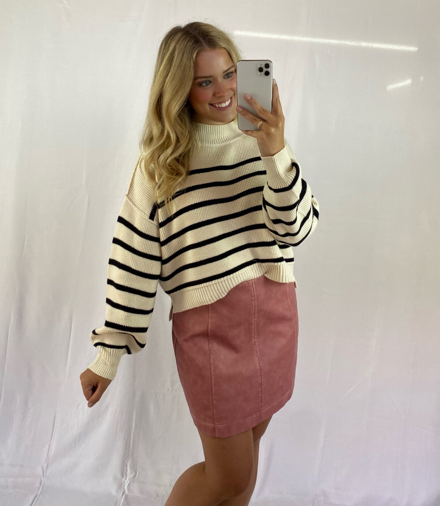 Stripe Drop Shoulder Sweater