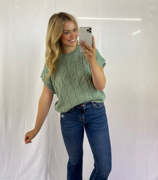 Sage Green Sweater Vest