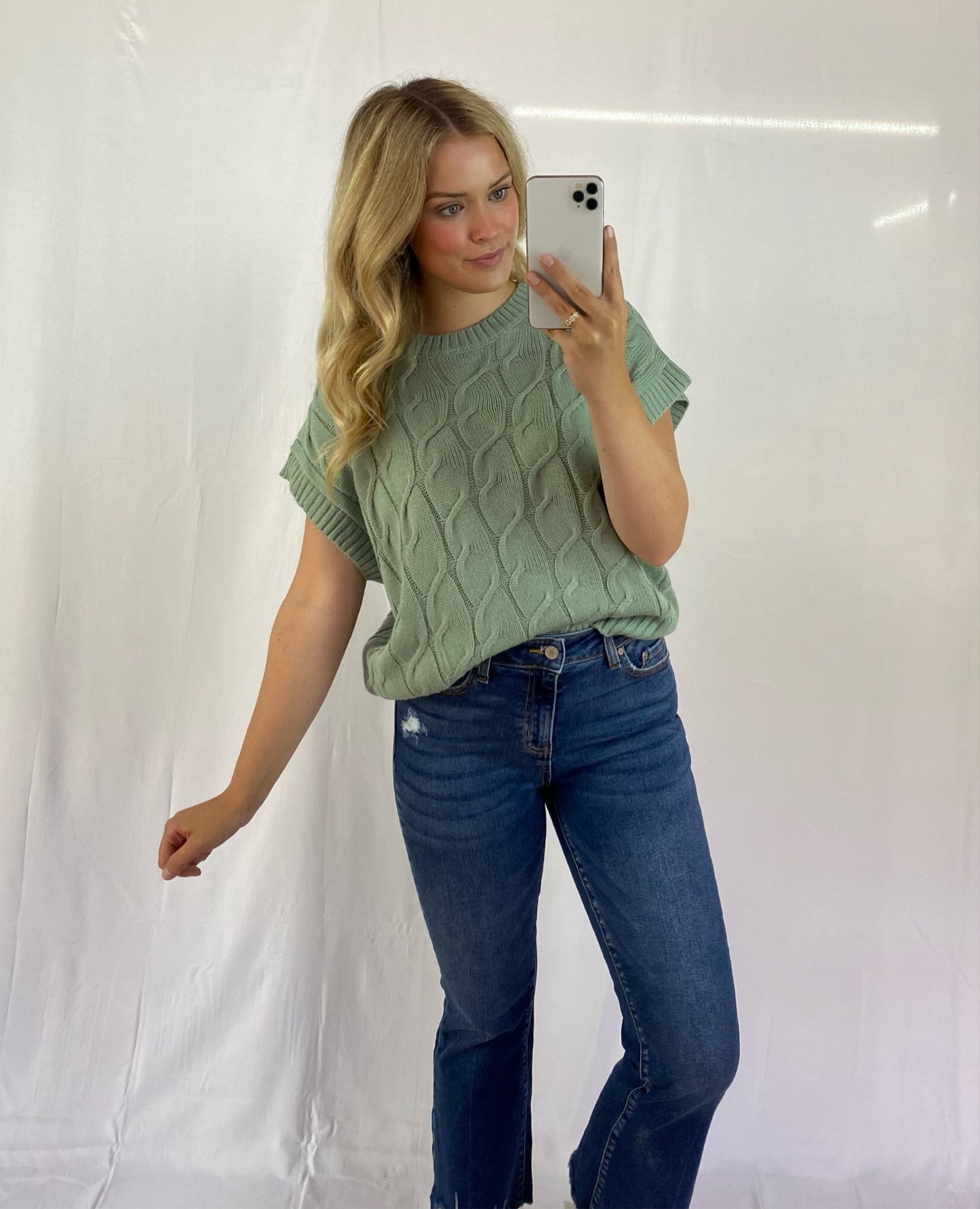 Sage Green Sweater Vest