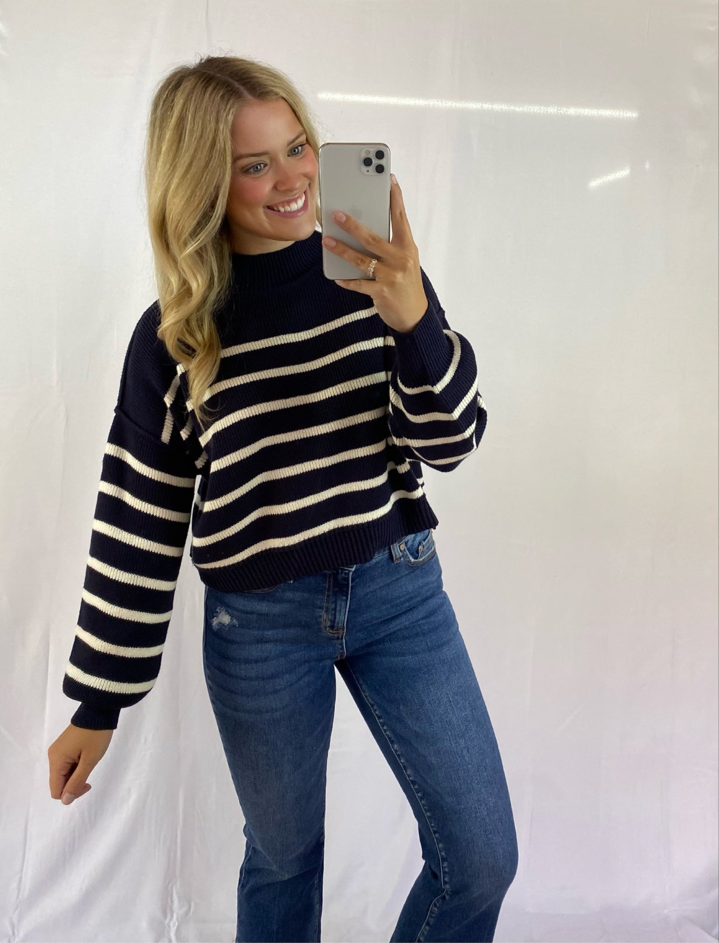 Stripe Drop Shoulder Sweater