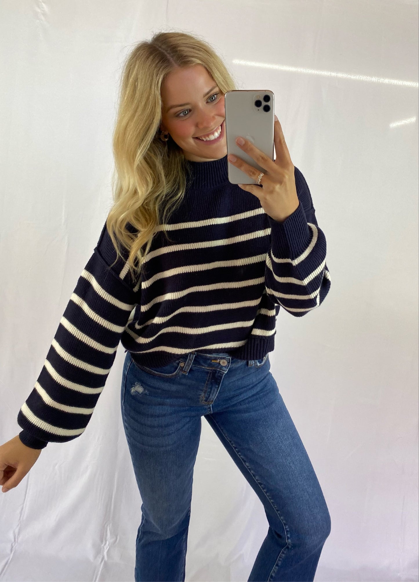 Stripe Drop Shoulder Sweater