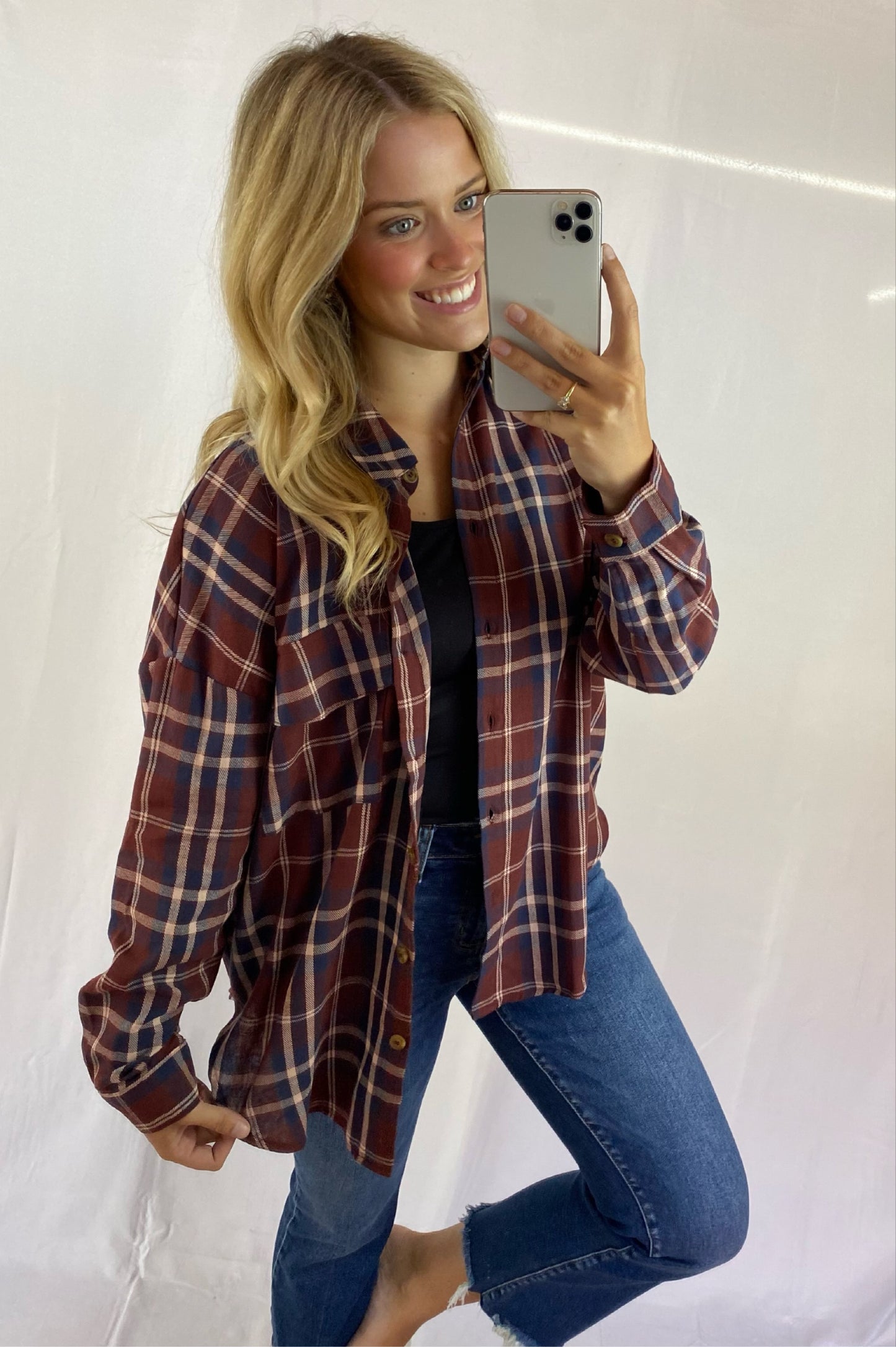 Plaid Button-Down