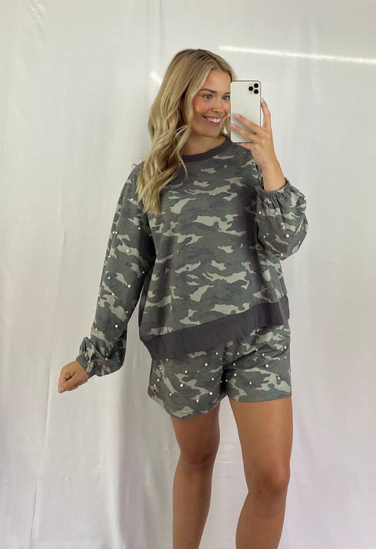Pearl Camo Shorts Set