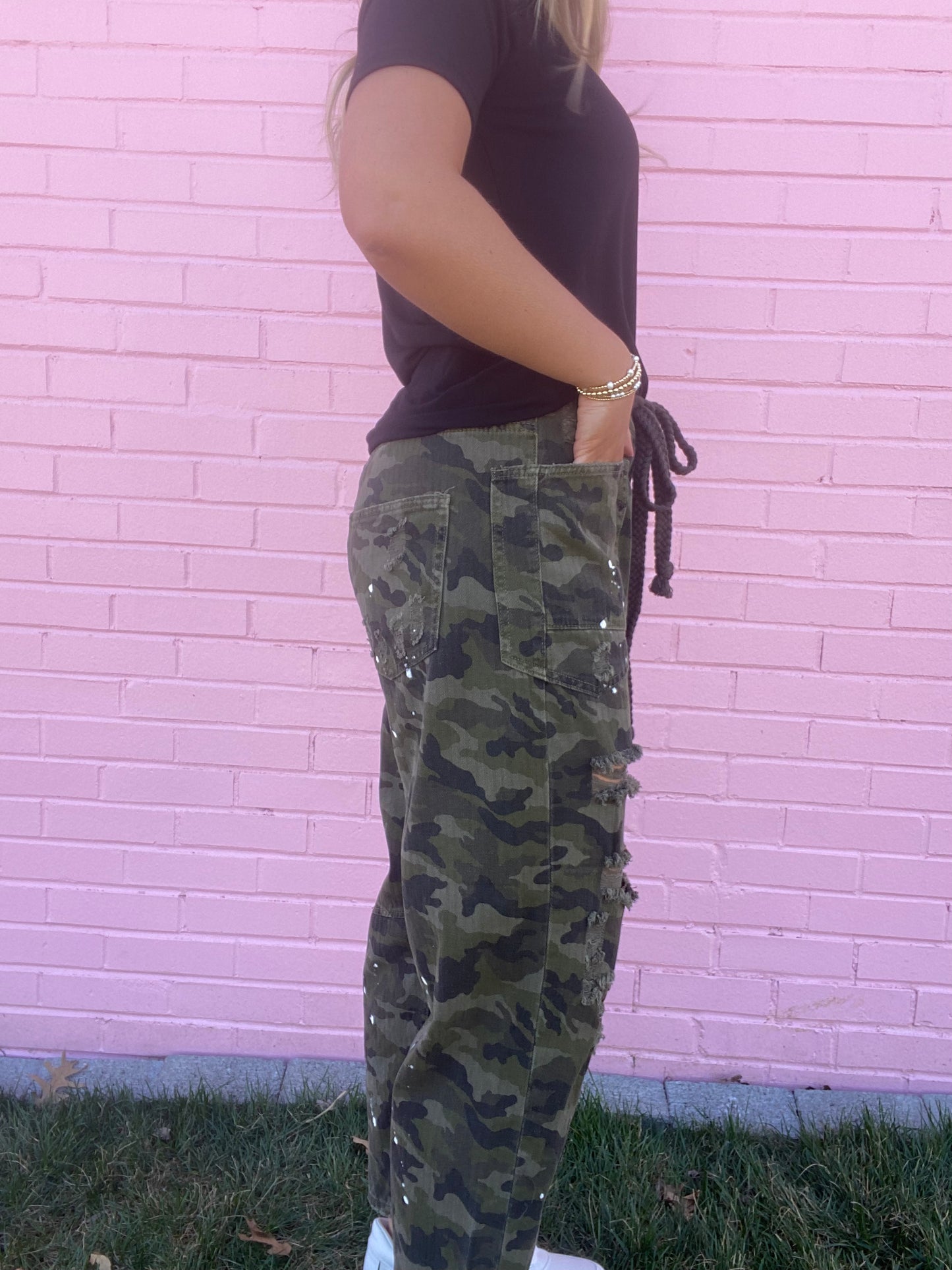 Camo Distress Pants