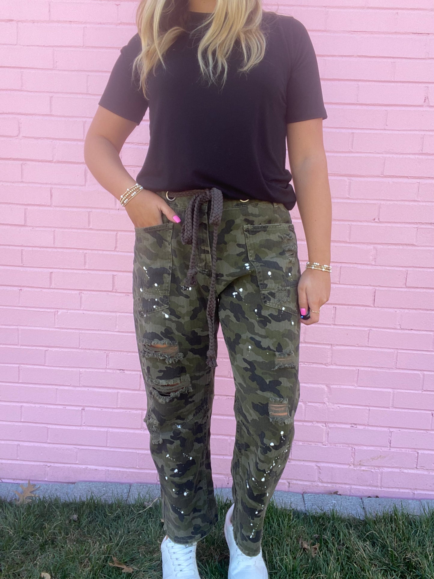 Camo Distress Pants