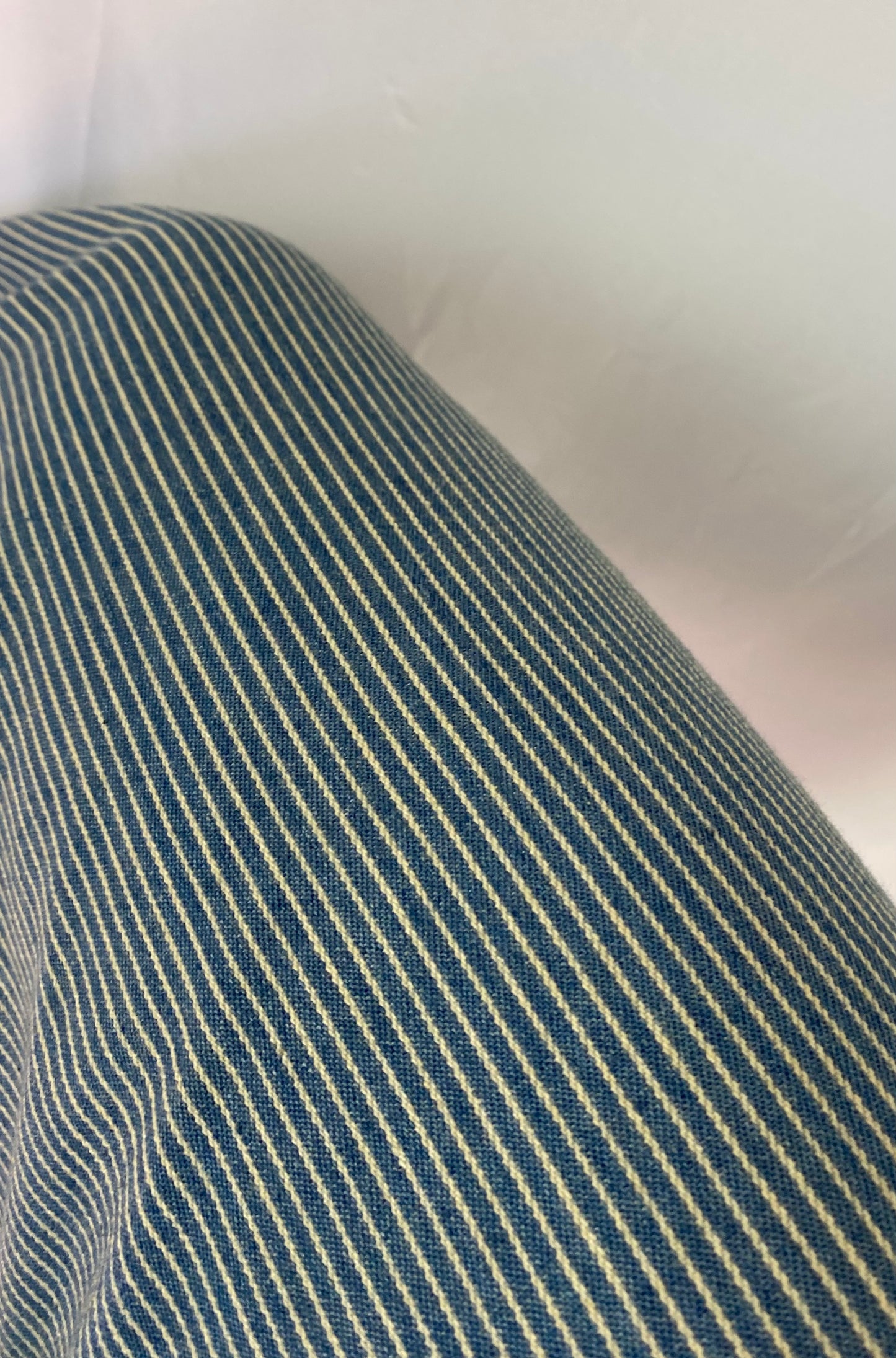 Denim Striped Parachute Pants