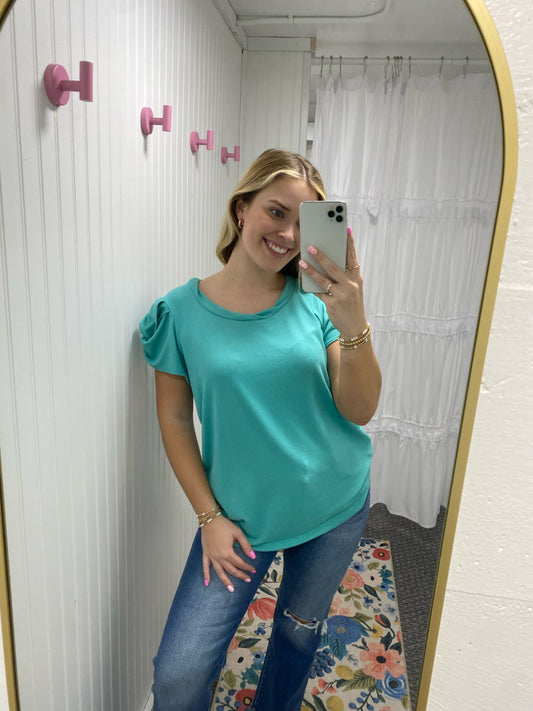Teal Mist Top