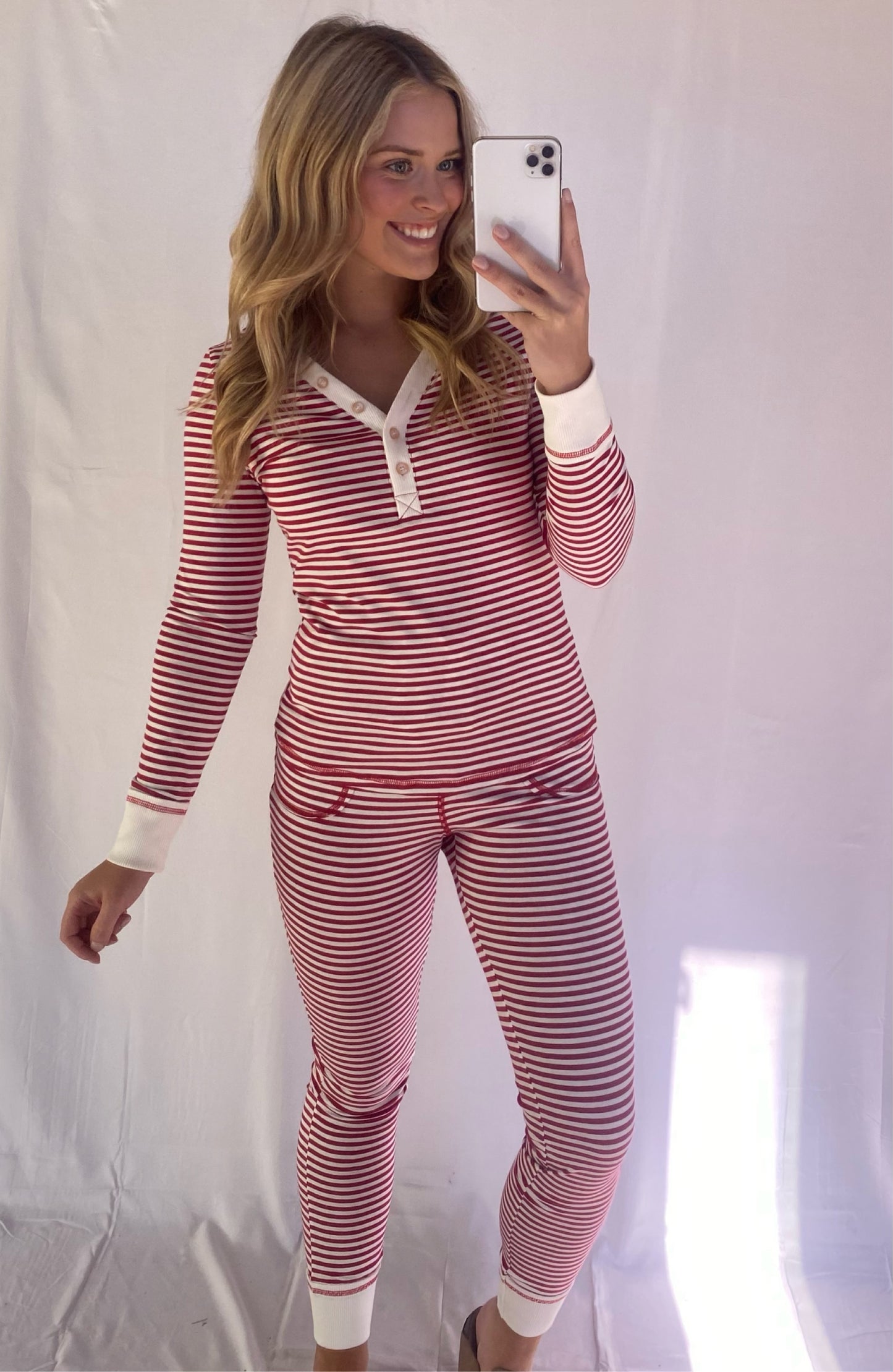 Red and White Striped Pajamas