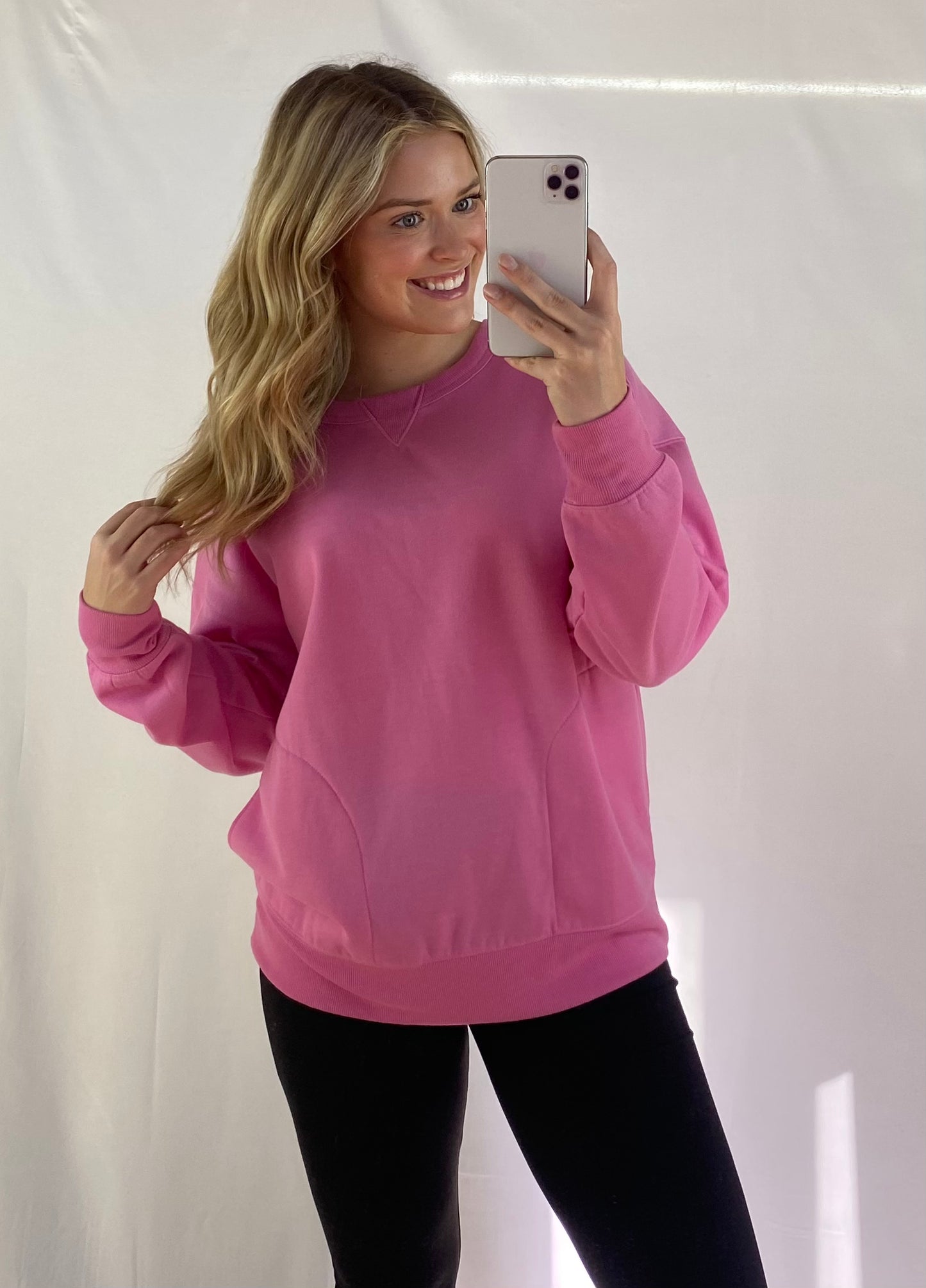 Oversized Casual Comfy Solid Knit Top