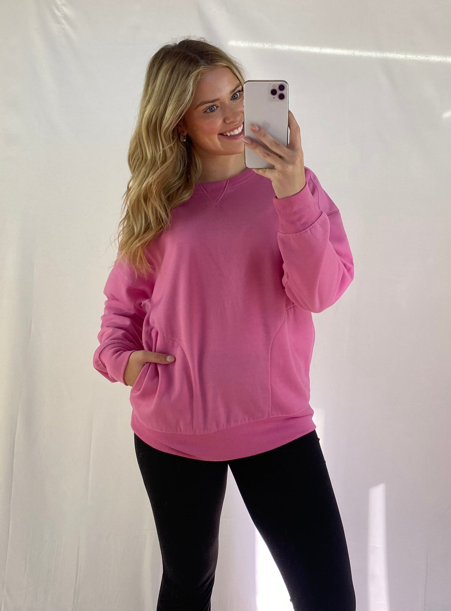 Oversized Casual Comfy Solid Knit Top