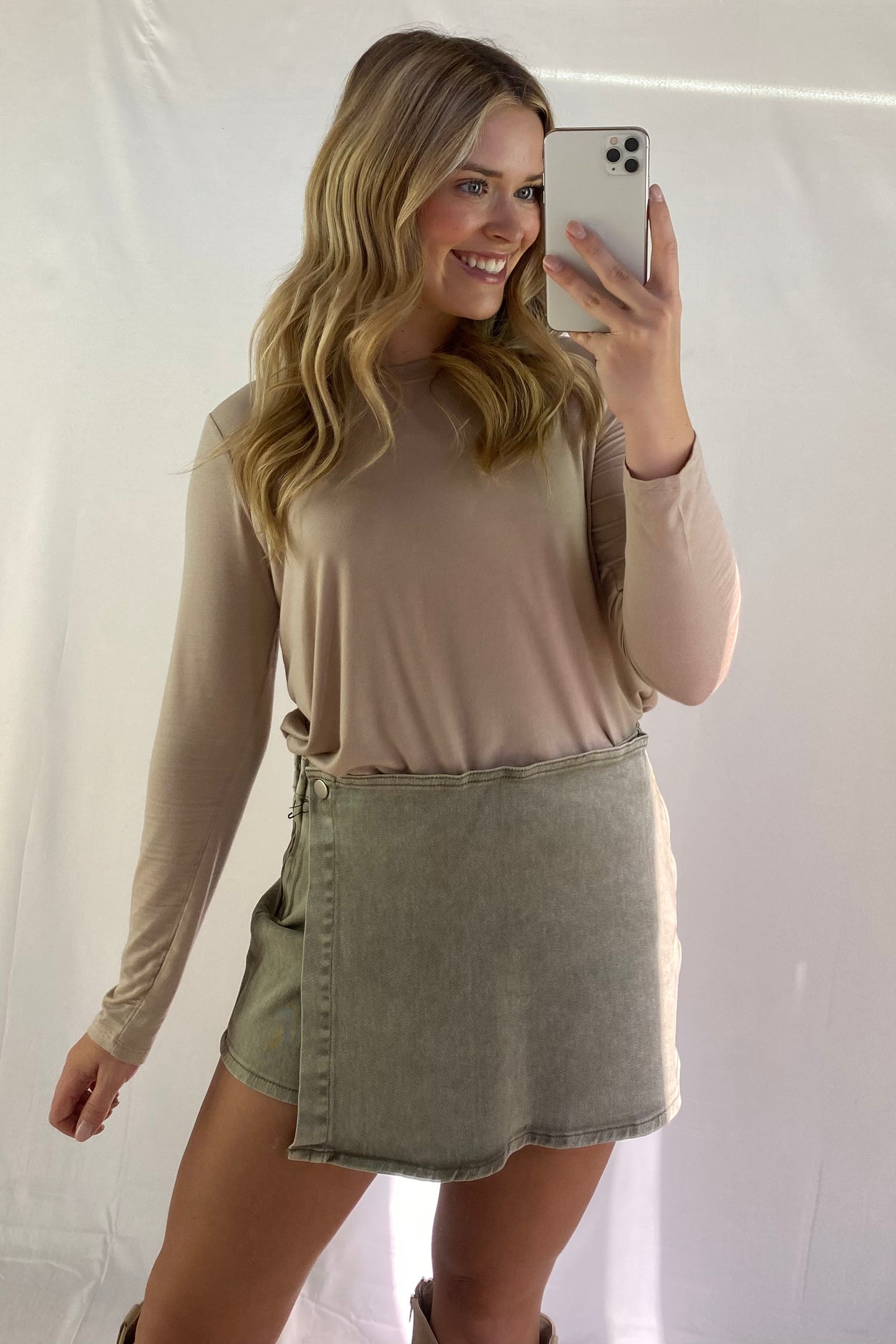 Denim Skort