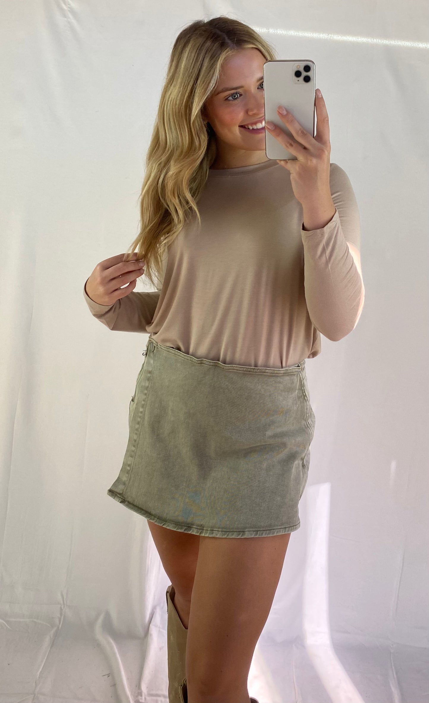 Denim Skort
