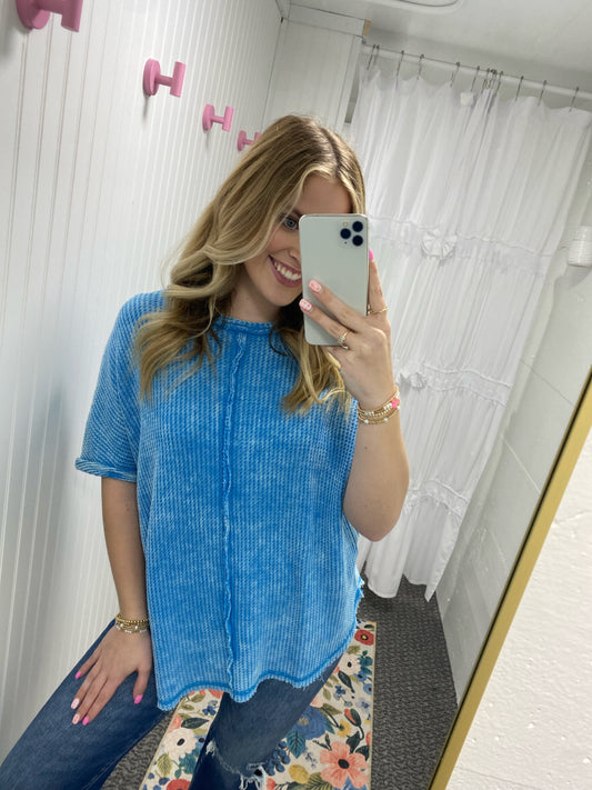 Waffle Knit Top