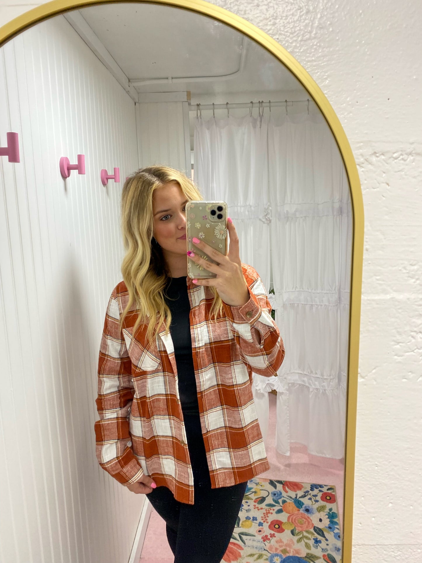 Cotton Plaid Shacket