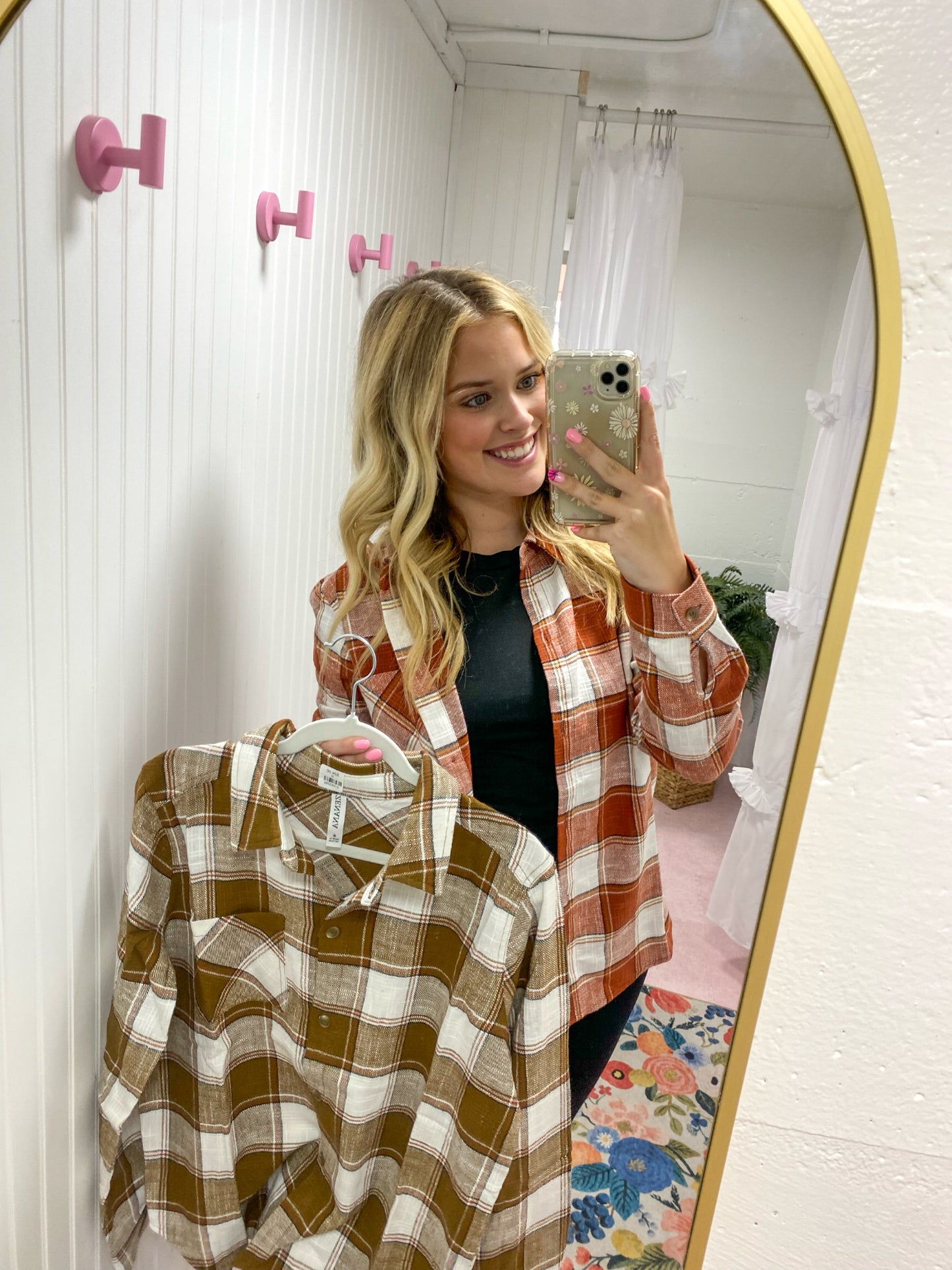 Cotton Plaid Shacket