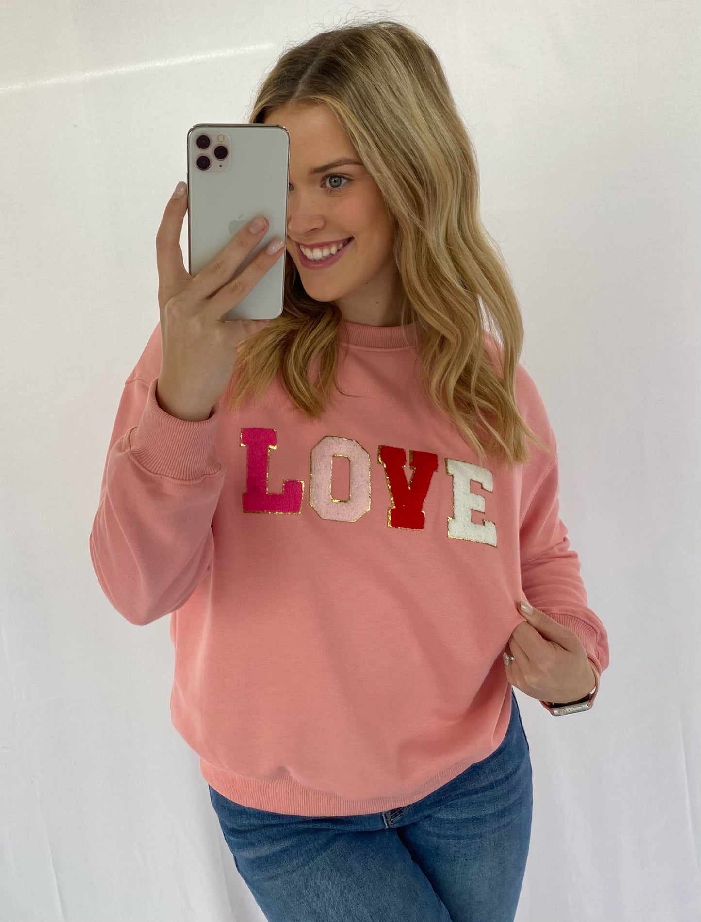 LOVE Patch Sweatshirt