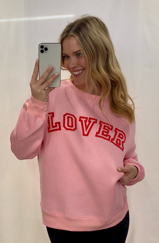 LOVER Puff Print Crew