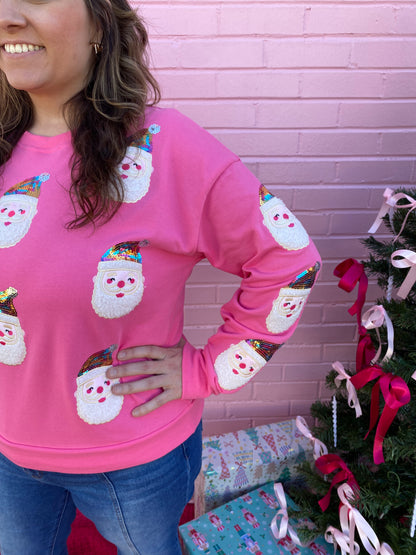 Multi Face Santa Sweatshirt