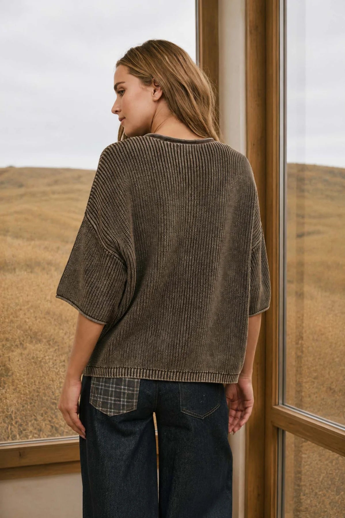 MADDIE ROLLED EDGE CARDIGAN