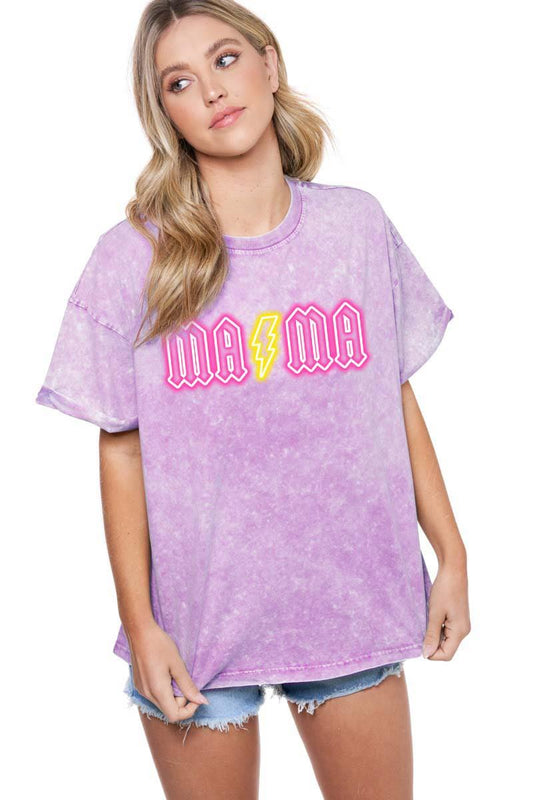 MAMA Neon Graphic Tee