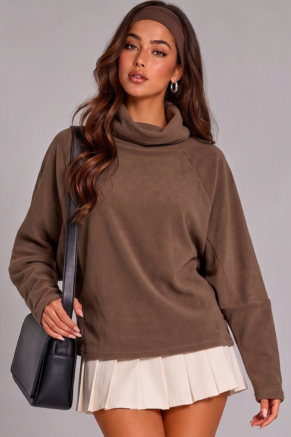 Cowl Neck Sweatshirt