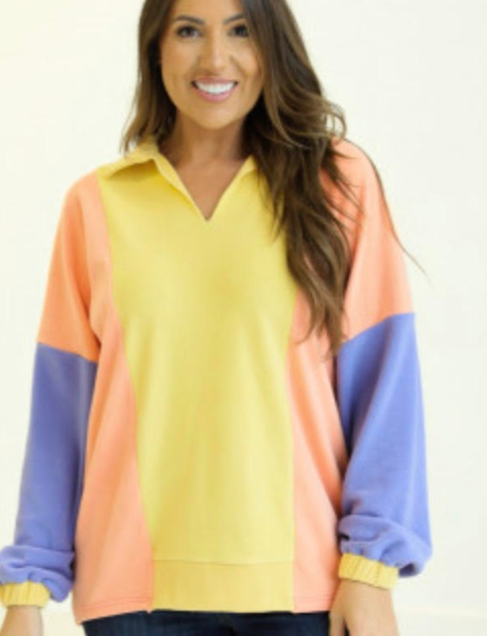 Color Block Pullover