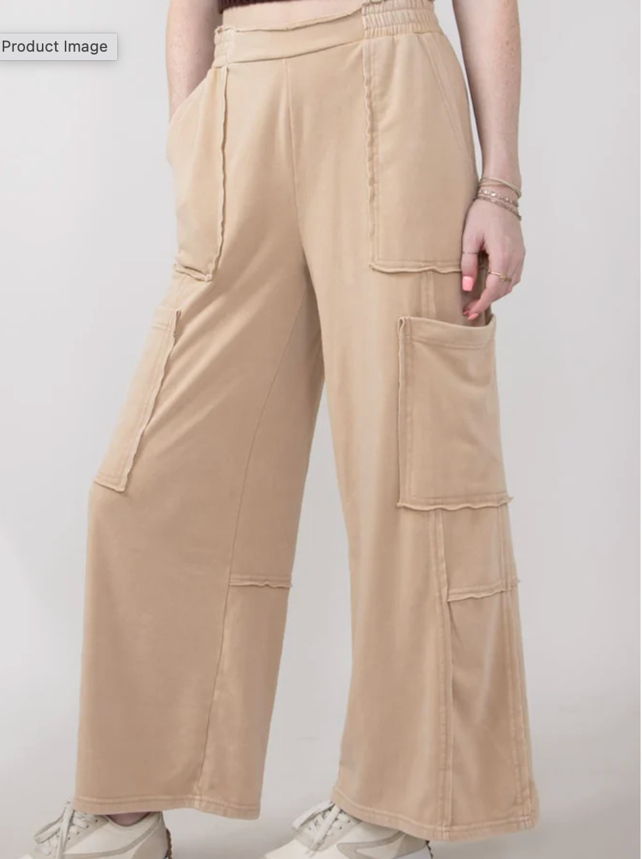 Knit Cargo Pants