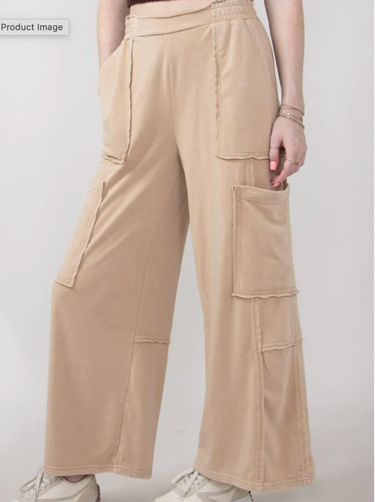 Knit Cargo Pants