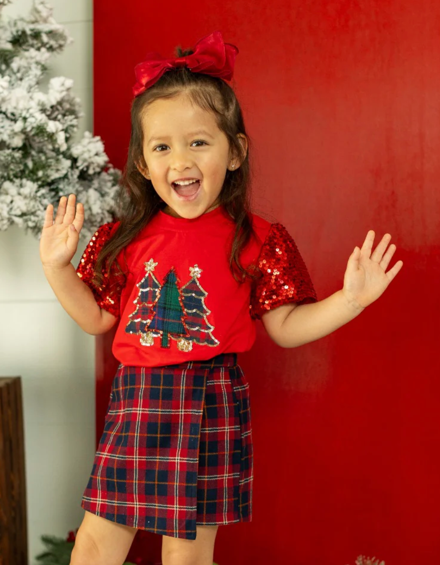 Youth Festive Forest on Princess Top