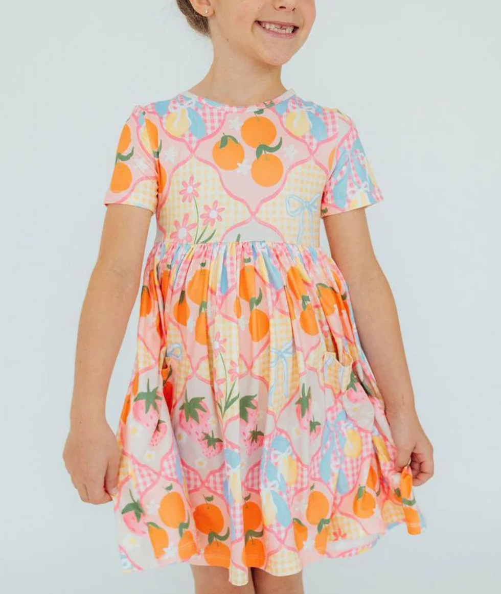 Summer Picnic Pocket Twirl Dress
