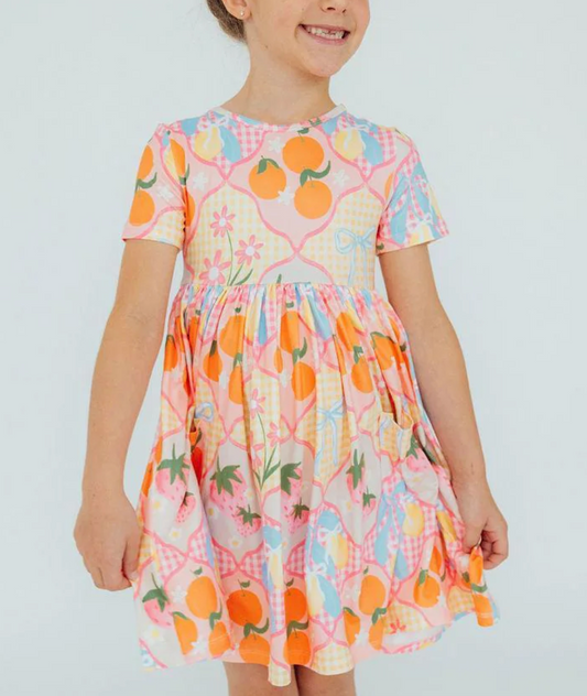 Summer Picnic Pocket Twirl Dress