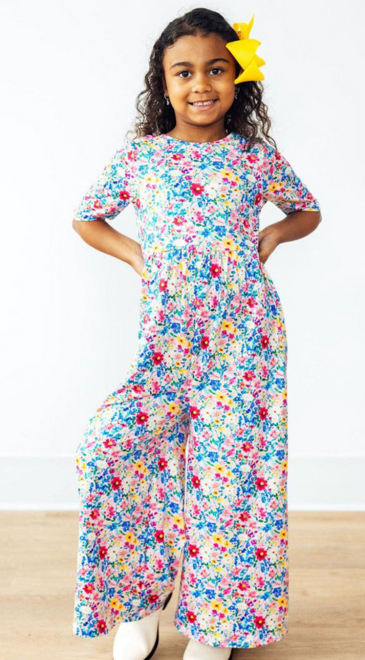 Fluttering Flowers Wide Leg Jumpsuit
