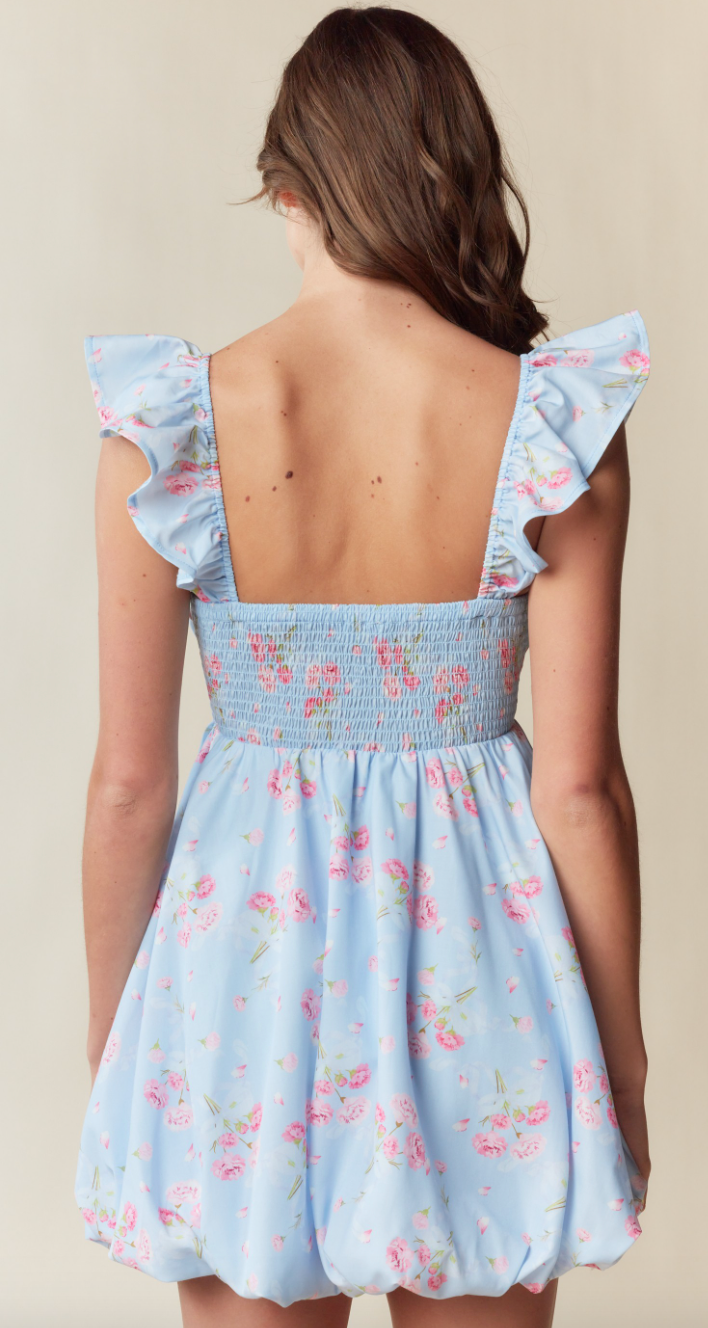 Floral Babydoll Mini Dress