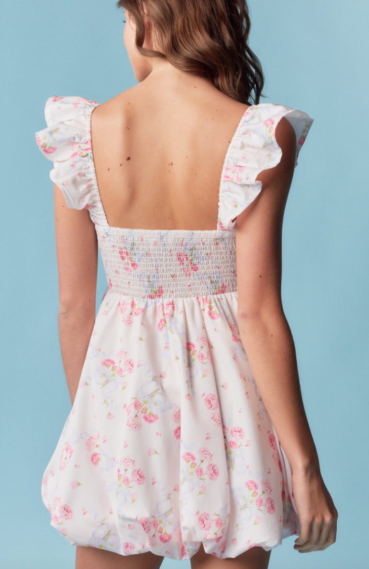 Floral Babydoll Mini Dress