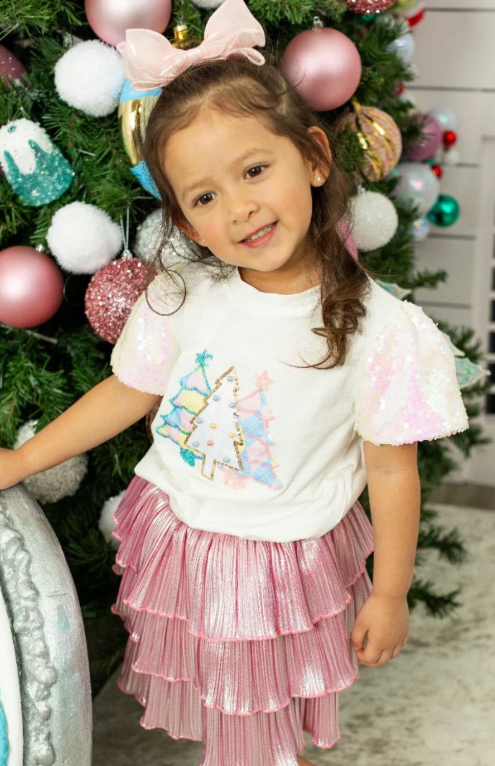 Youth Festive Forest on Princess Top