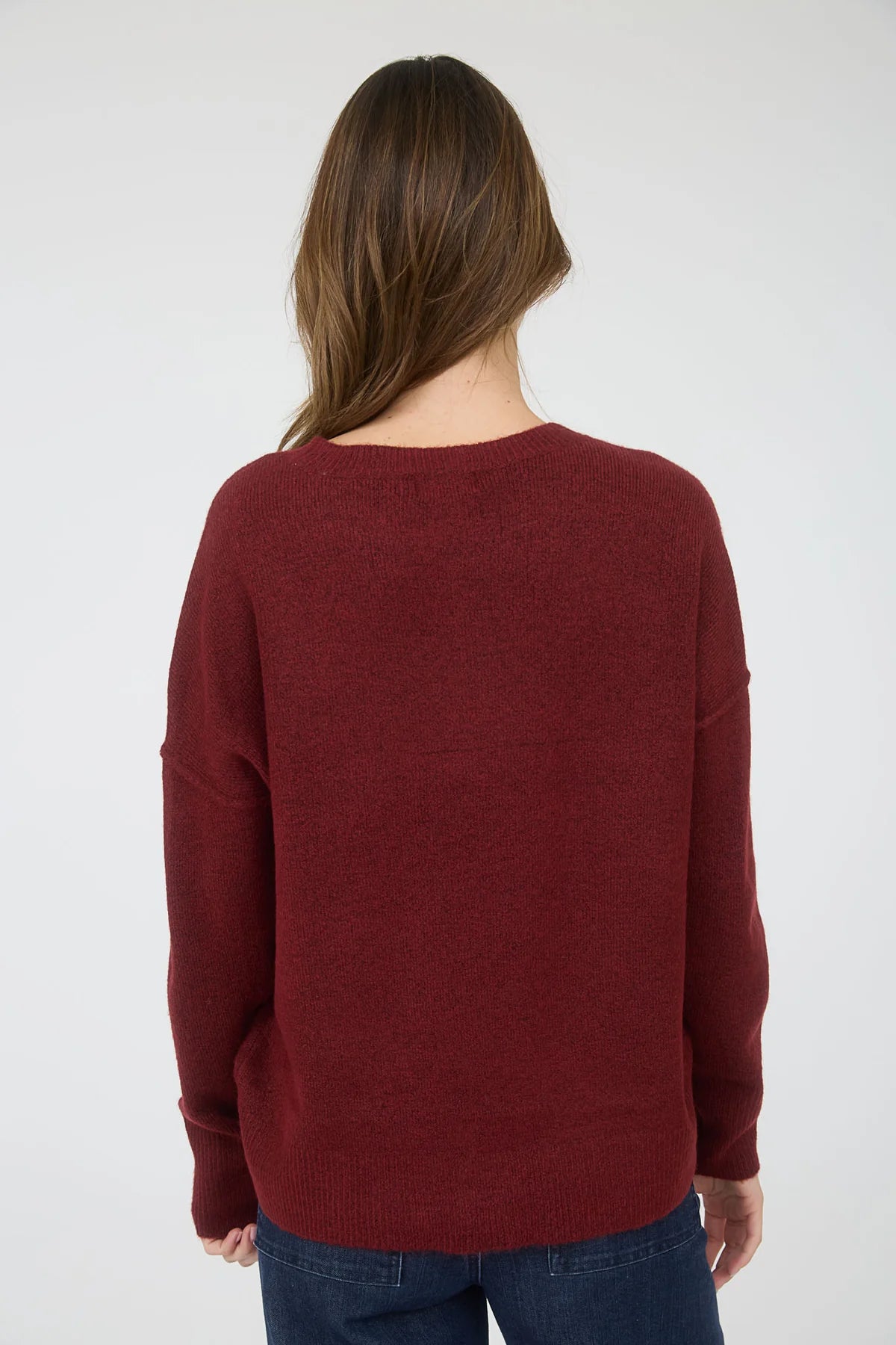 Callie Crewneck Soild Pullover