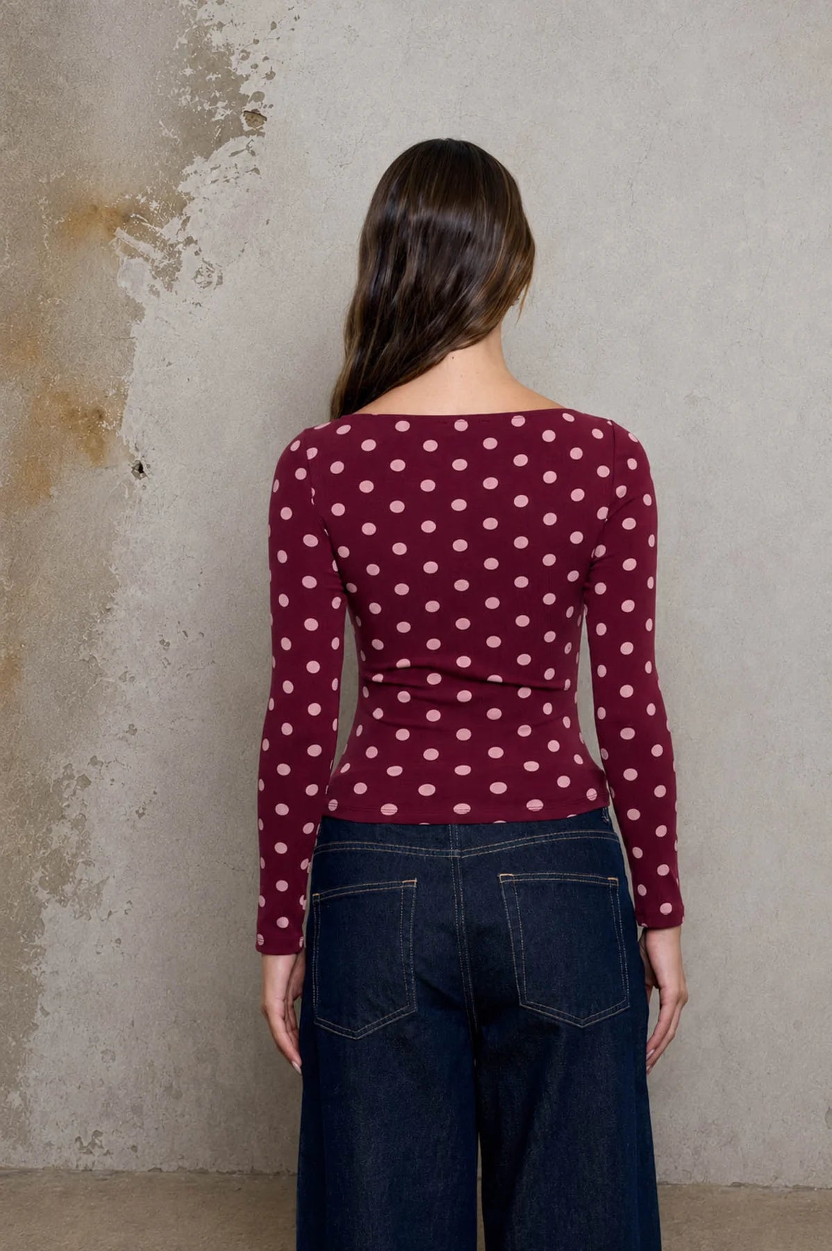 Poppy Polka Dot Top