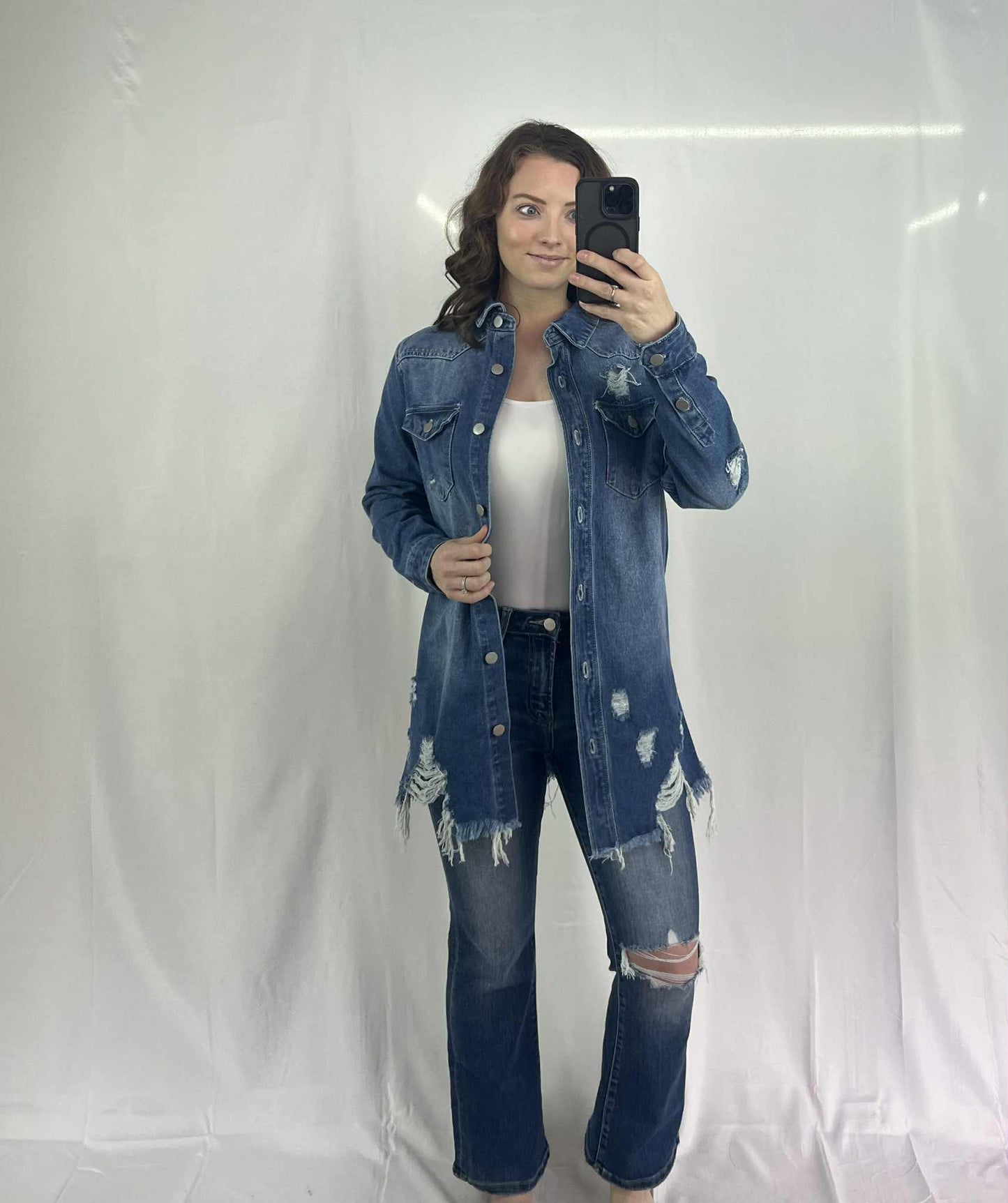 Skyline Fray Denim Jacket