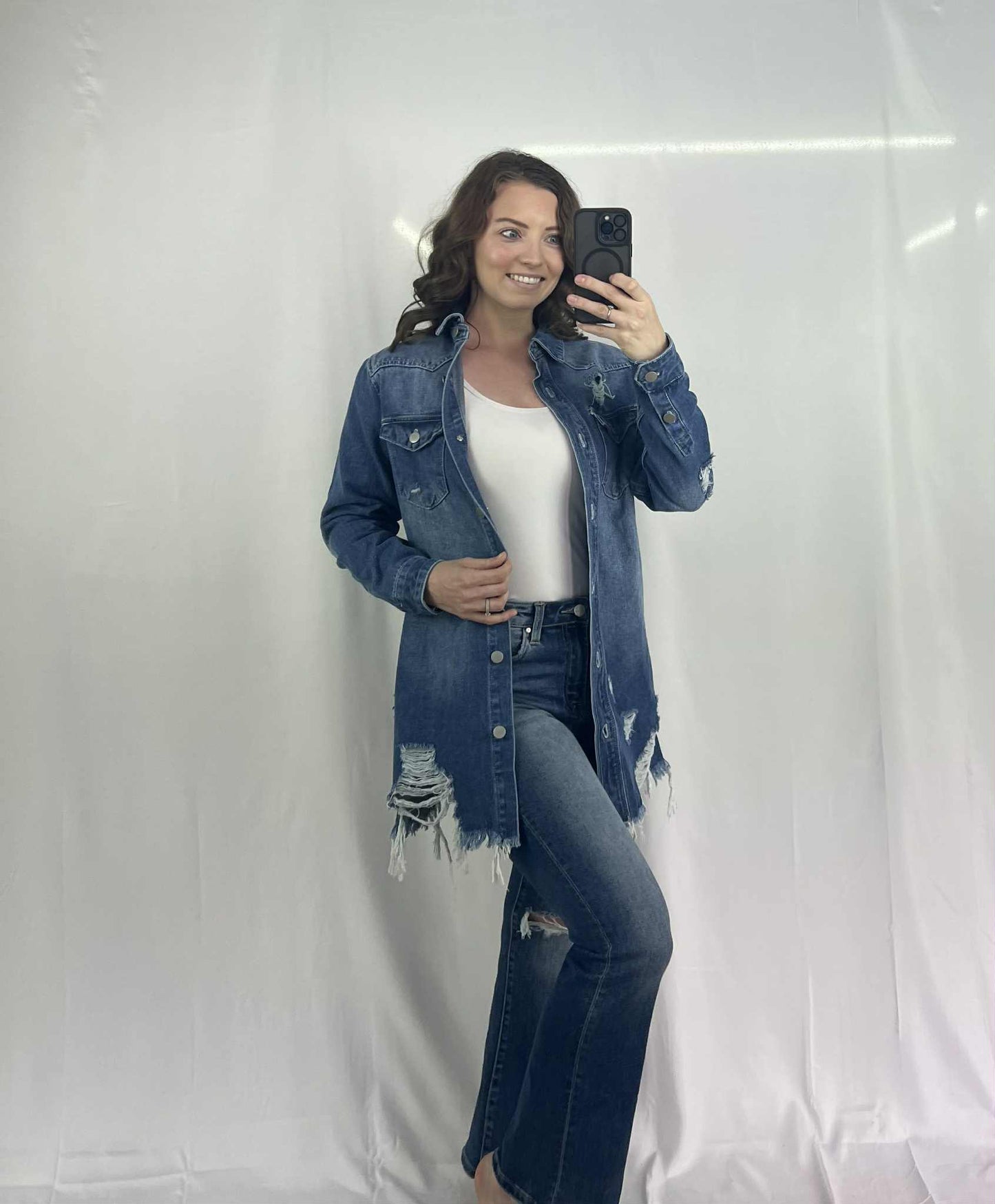 Skyline Fray Denim Jacket