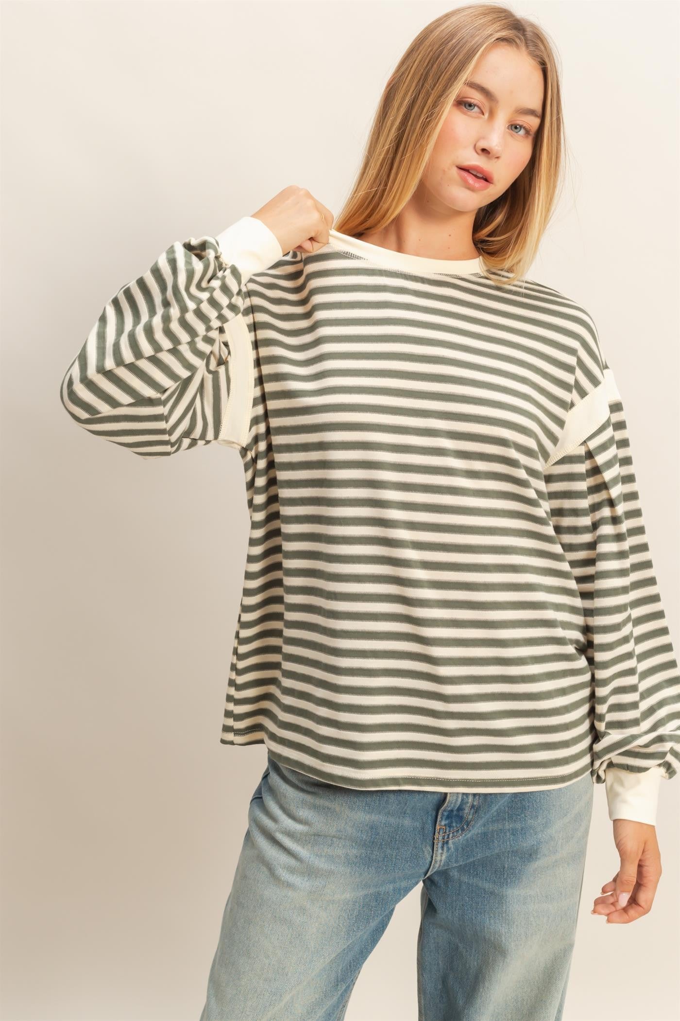 Stripe Crewneck