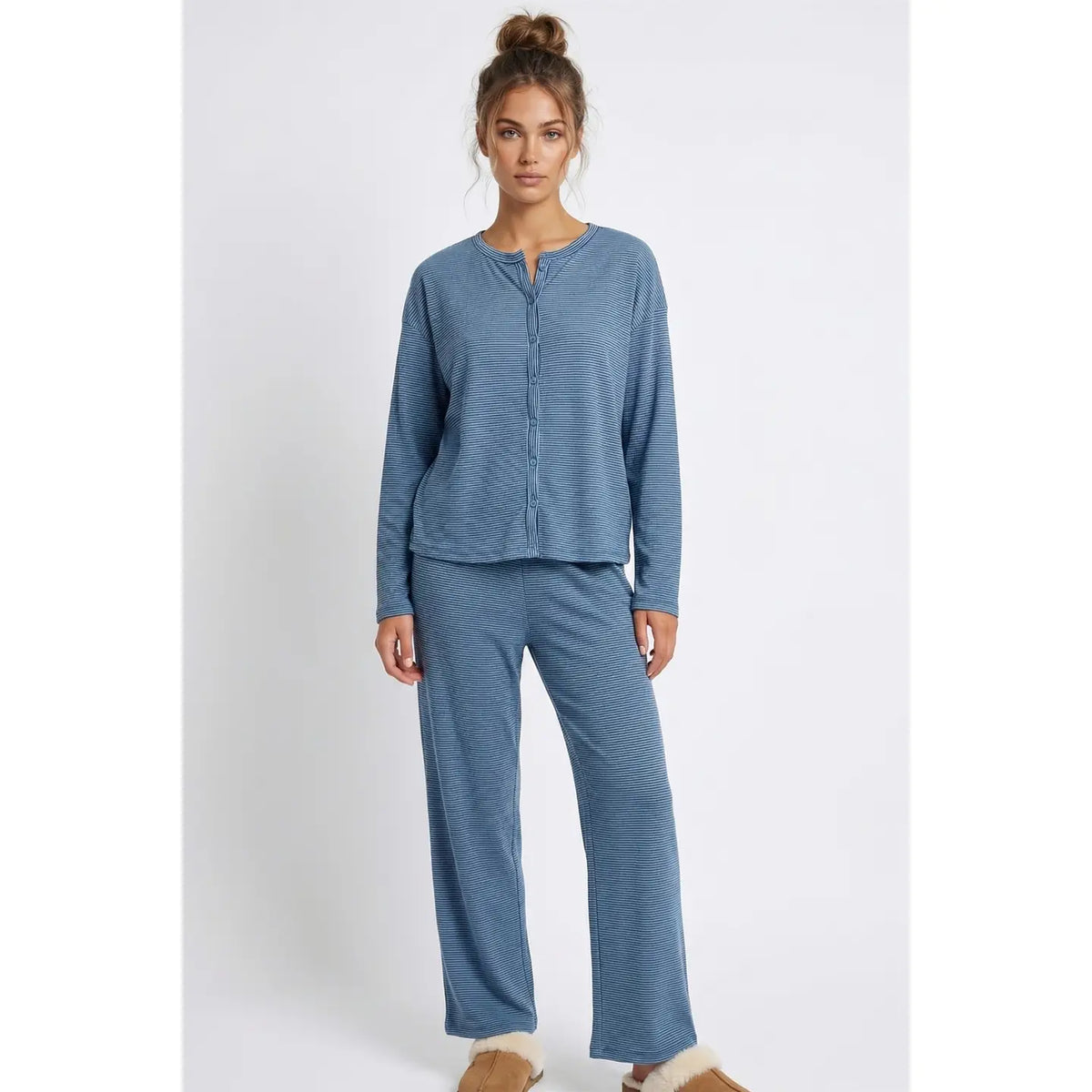Striped Fleece Set