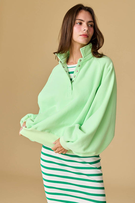 Piper Snap Button Collared Sweater